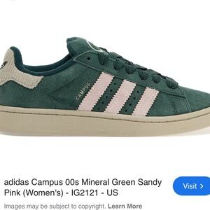 Adidas campus 00s mineral green sandy pink